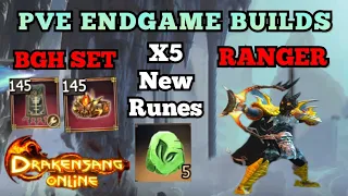 Drakensang Online - RANGER PVE ENDGAME BUILDS WITH BGH SET + 5 NEW CONCENTRATED SPRING RUNES 🔥🔥