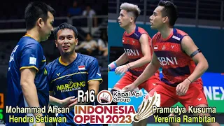 R16-Pramudya Kusumawardana/Yeremia Rambitan vs Mohammad Ahsan/Hendra Setiawan II Indonesia Open 2023
