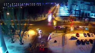 ДТП (авария г. Волжский) ул. Карбышева ул. Молодогвардейцев 03-02-2018 21-50