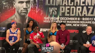 WILL PEDRAZA TAKE DOWN THE MATRIX VASYL LOMACHENKO? FULL FIGHT FINAL PRESS CONFERENCE