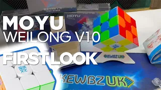 MoYu WeiLong V10 - FIRST TURNS & UNBOXING | KewbzUK