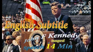 inaugural speech of president JFK | the 35th President | English Subtitle