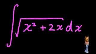 the integral of the sqrt(x^2+2x) -  math is hot!