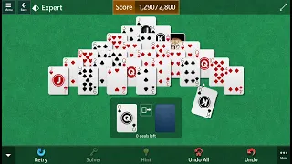 Solitaire & Casual Games Pyramid Expert Daily Challenge March 22, 2024