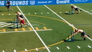 2020 CrossFit Games Finals Sprint Sled Sprint - Kwant ALMOST Takes Down Fraser