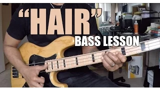 Bass Lesson :  Larry Graham  -"Hair" (L#7)