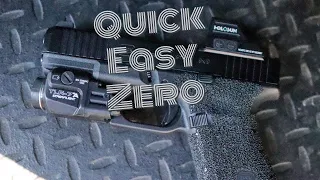 ZERO YOUR PISTOL FAST | Glock 19 Gen5 | Pistol Red Dot | how to zero your pistol