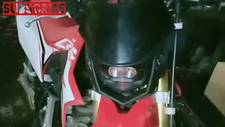 Modifikasi lampu crf 150 l, taat aturan.