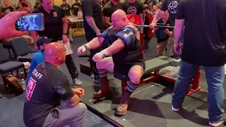 Heaviest bench fail ever. 1121lb fall