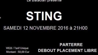 STING - Paris 12-11-2016 "Bataclan" (Petrol Head/Down Down Down) (AUDIO)