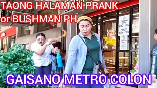 TAONG HALAMAN PRANK or BUSHMAN PH: GAISANO METRO COLON". THIRSTY?, 😁✌️