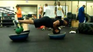 TeamFitNasty: Bosu Ball/ Medicine Ball Push Ups