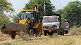 JCB 3dx Eco Loading Field Mud | Tata 2518 Ex Truck | TATA Dump Truck For Making Bricks