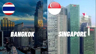 Bangkok 🇹🇭VS 🇸🇬Singapore #thailand #singapore