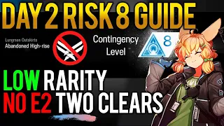 Arknights F2P Daily 2 Risk 8 Abandoned High-Rise Low Rarity Contingency Contract CC Day 2 Guide
