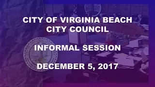 City Council Informal - 12/05/2017