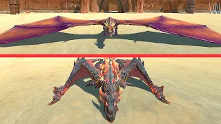 LAVA DRAGON VS ARBS DRAGON ATTHE ARENA - Animal Revolt Battle Simulator