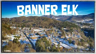Banner Elk ,NC - in the Snow 4K (DJI Mavic Air 2 Footage) Snow Country between Sugar &  Beech Mtn.