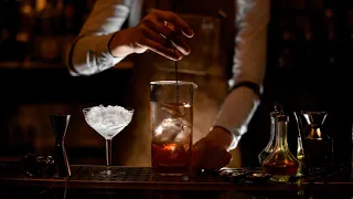 COCKTAIL BAR • A Night at the Counter of a Jazz Bar • Ambient Noise