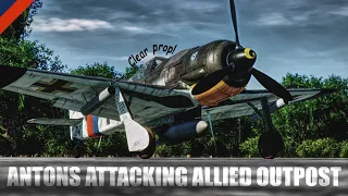 Luftwaffe FW-190 A-8s attack allied outpost | DCS WW2 Smashing Ground IV | 4YA Project Overlord