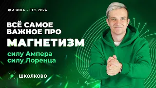 Магнетизм. Сила Ампера, сила Лоренца. Как не сломать руки? | ЕГЭ 2024 по физике