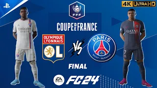 FC 24 - Olympique Lyon vs. PSG | Coupe de France Final 2024 | PS5 [4K 60FPS]