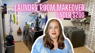 Laundry Room Makeover Under $200