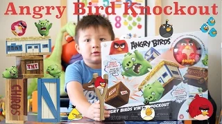 Huge Angry Birds Surprise Unboxing Knockout Playset w/ Red Chuck Bomb Piggy