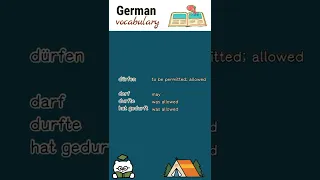 dürfen (allowed) | German vocabulary