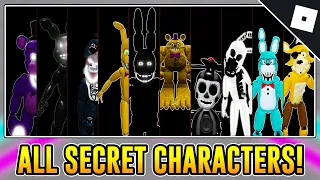 How to unlock ALL OF THE SECRET CHARACTERS & BADGES in FREDBEAR'S MEGA ROLEPLAY | Roblox