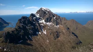 Panoramic view from Hamarøyskaftet, Hamarøy, Nordland