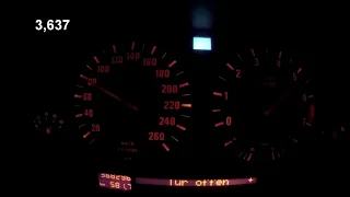 BMW 540i e34 fast acceleration 0-180 km/h