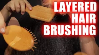 ASMR | Layered Hair Brushing | NO TALKING | 1 Hour