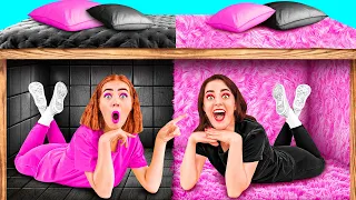 Habitaciones Secretas Bajo la Cama | Rico vs Pobre Desafío Loco por TeenChallenge