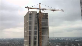 Afbreken bouwkraan First Rotterdam