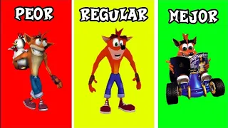 Top 10 JUEGOS de CRASH Bandicoot: Del PEOR al MEJOR