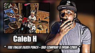 Five Finger Death Punch - Bad Company || Drum Cover || Caleb H Age 7 | REACTION