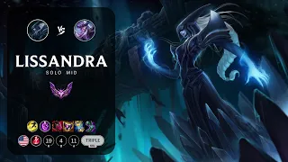 Lissandra Mid vs Syndra - NA Master Patch 14.1