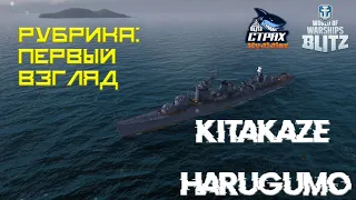 WOWS BLITZ ФЛОТ СТРАХ: Первый взгляд Kitakaze IX Harugumo X