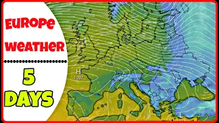 Weather 🥶 Temperature changes in Europe during the next five days ( Ecmwf9km Numerical Observatory )