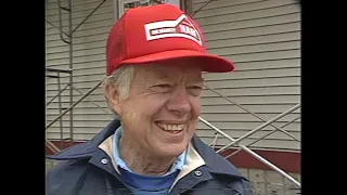 In 1989, Jimmy Carter built a Habitat for Humanity home with Wisconsin governor's help.
