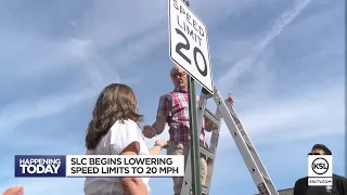 Salt Lake City begins lowering speed limits to 20 mph