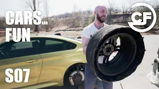 S07 Как взорвать колесо на М4. Mercedes C63s vs BMW M4 stage 2 на треке