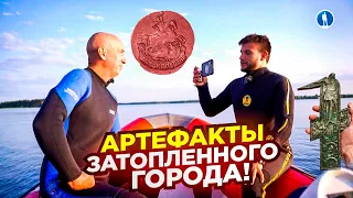 Находки со дна водохранилища отдали журналистам! Снимаем программу с телеканалом «Моя Планета».