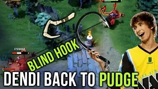 Dendi Back to Pudge Again! Legendary Signature Hero Amazing Hooks Dota 2