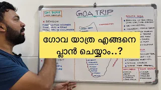 How to Plan Goa Tour | Goa Itinerary in Malayalam | South and North Goa Trip planning | Episode 1