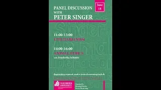 Panel Discussion with Peter Singer: Utilitarianism