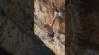 Huge double dyno 12m above the water