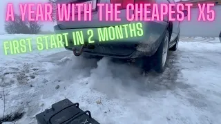 A YEAR WITH THE CHEAPEST X5 - First start in two months