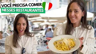 MELHORES RESTAURANTES PARA COMER EM ROMA na ITALIA